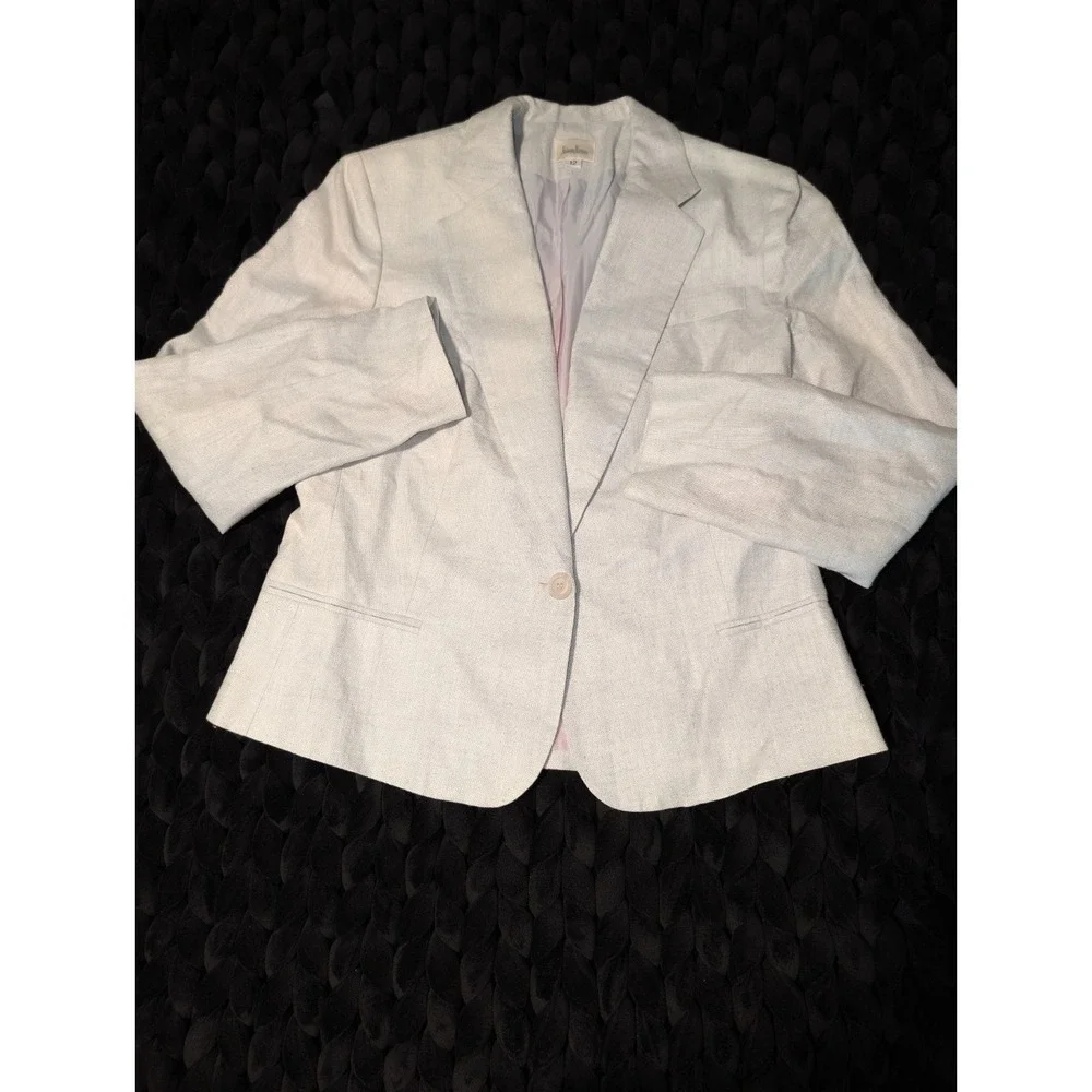 Neiman Marcus Women's Vintage Cream Silk Blazer Size 12